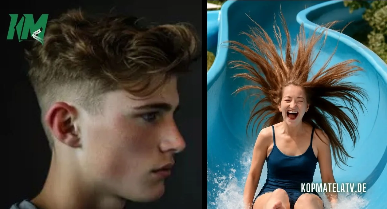 Wasserrutsche Haare