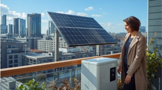 Balkonkraftwerk mit Speicher