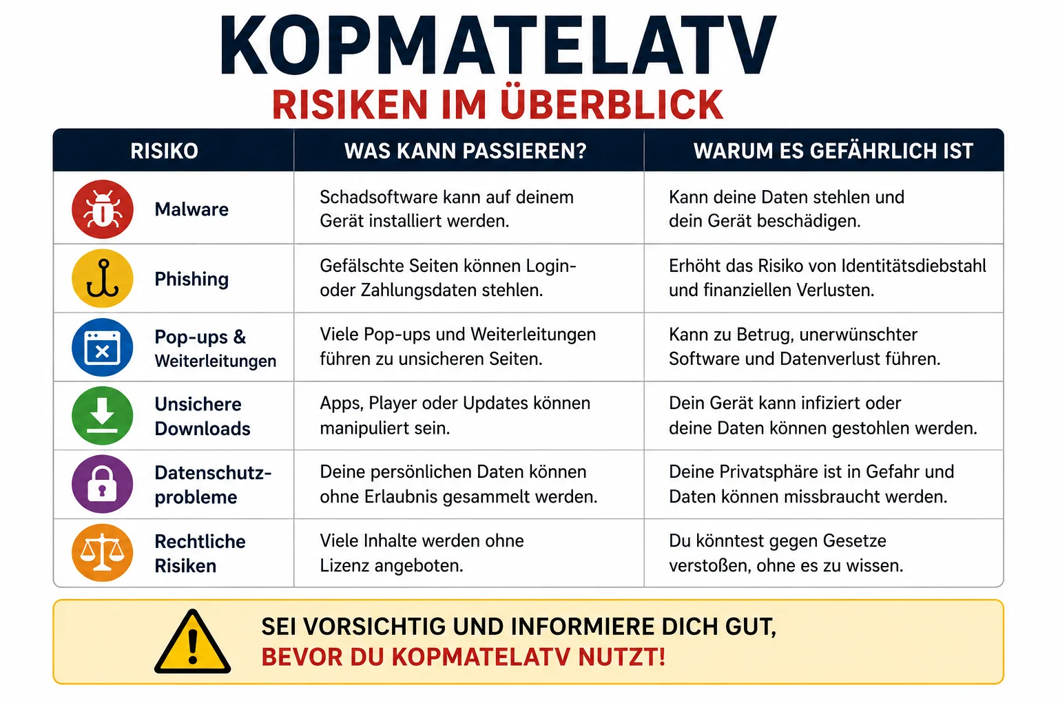 Warning About Kopmatelatv