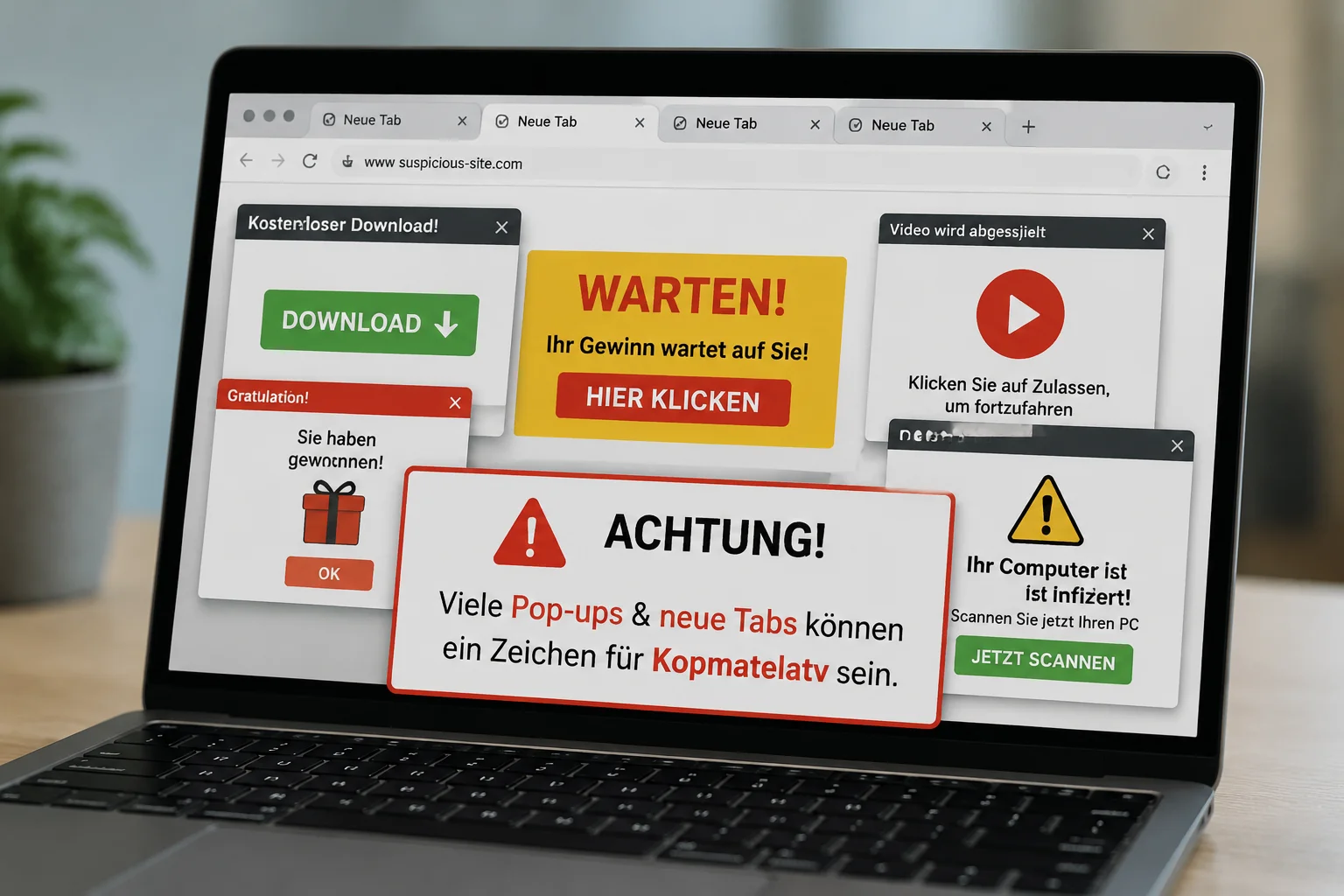 Pop-ups und neue Tabs