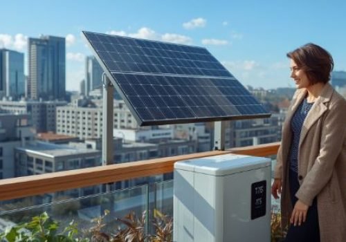 Balkonkraftwerk mit Speicher kop Balkonkraftwerk mit Speicher