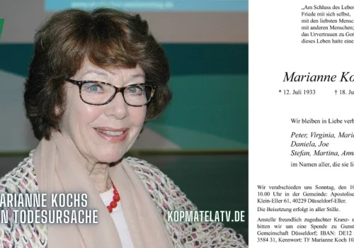 Marianne Koch Sohn Todesursache